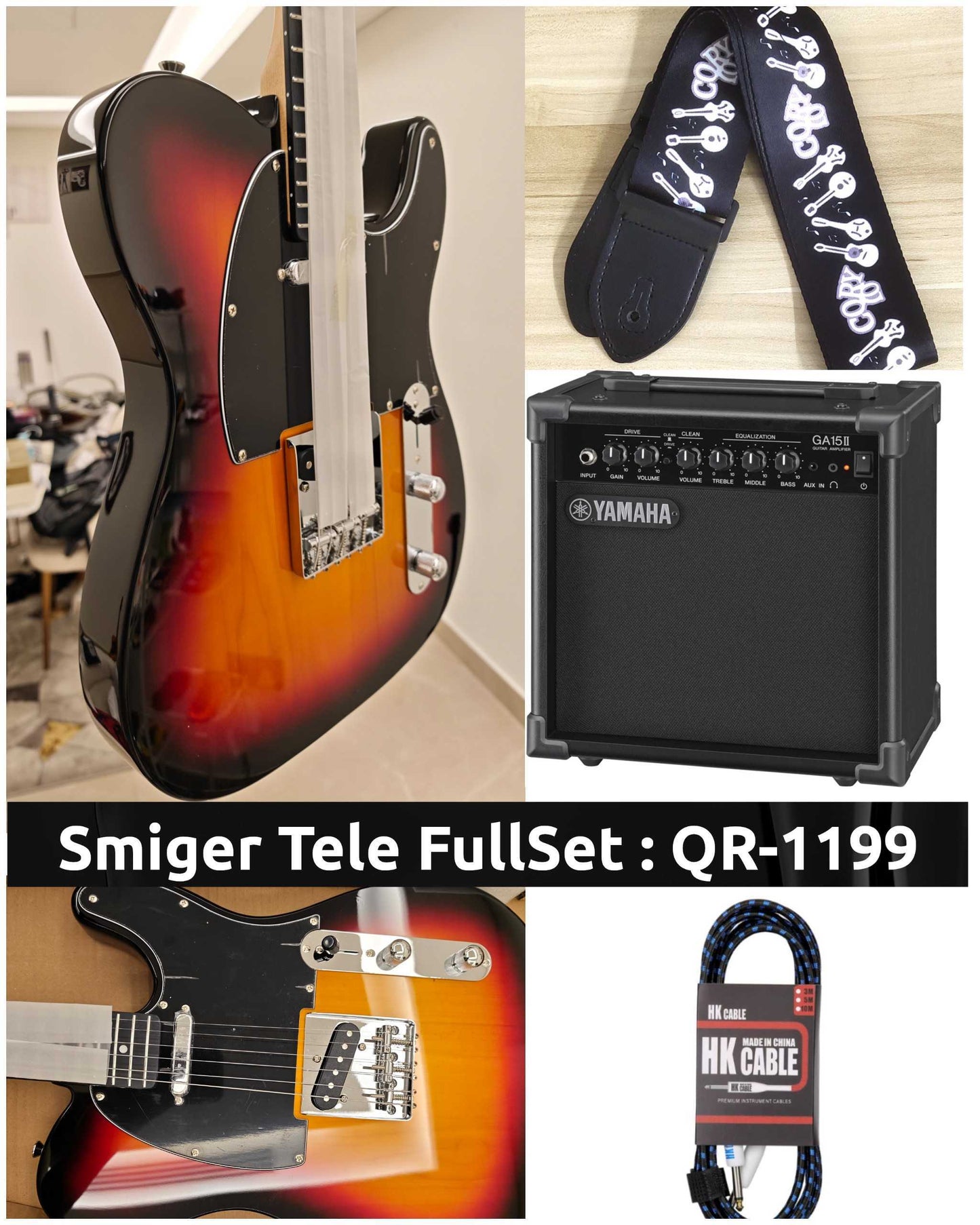 S-g17 Telecaster Guitar & Amp FullSet