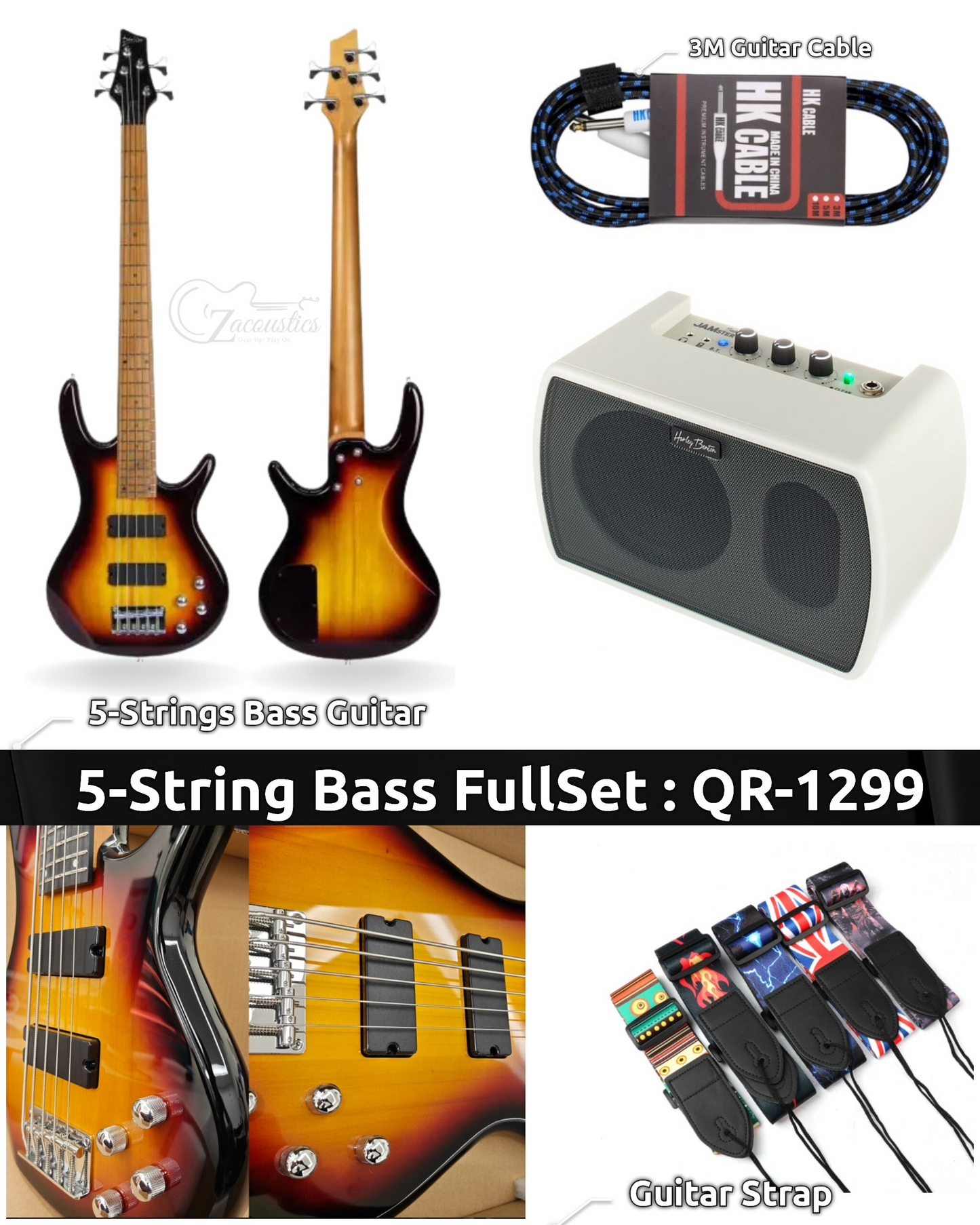 DualTone 5-Strings Bass Guitar Practice Set