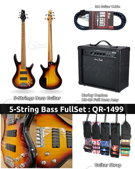 DualTone 5-Strings Bass Guitar & Amp FullSet