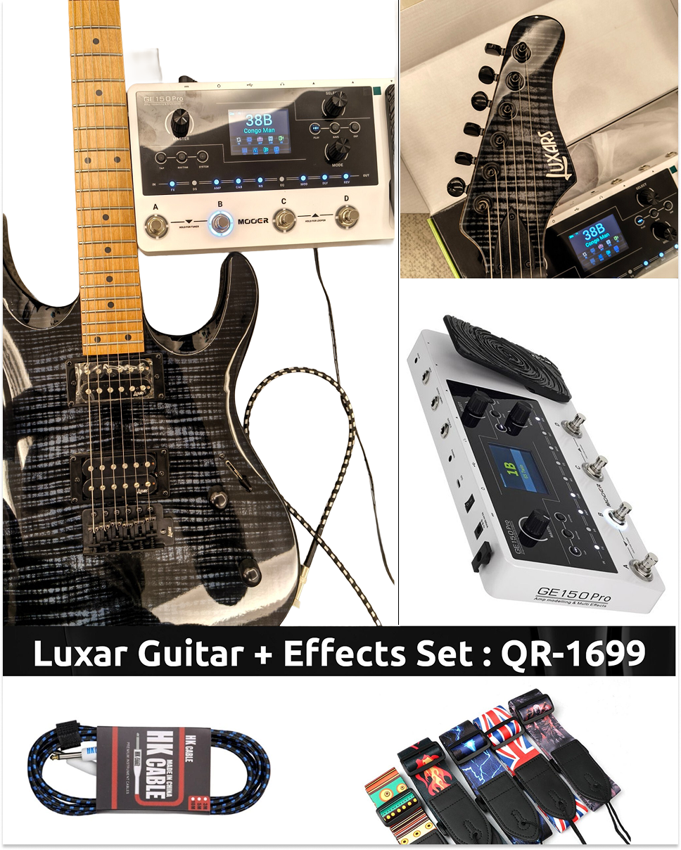 Luxar Electric Guitar & Effects Processor Set