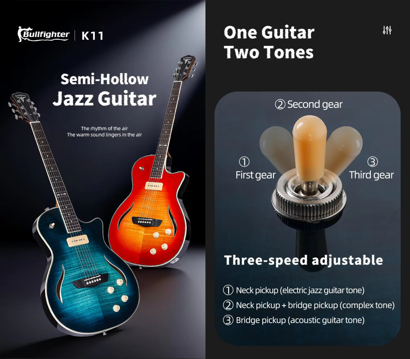 K11 Hybrid Pickup Electric Guitar