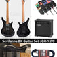 High Gain Sevilanna Black Electric Guitar & Amp FullSet