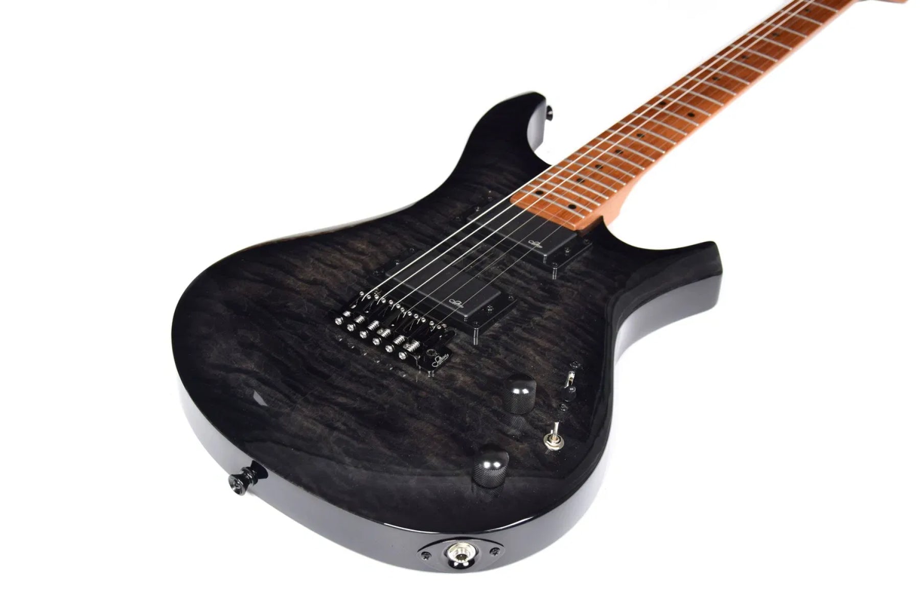 High Gain Sevilanna Black Electric Guitar & Amp FullSet - Image 4