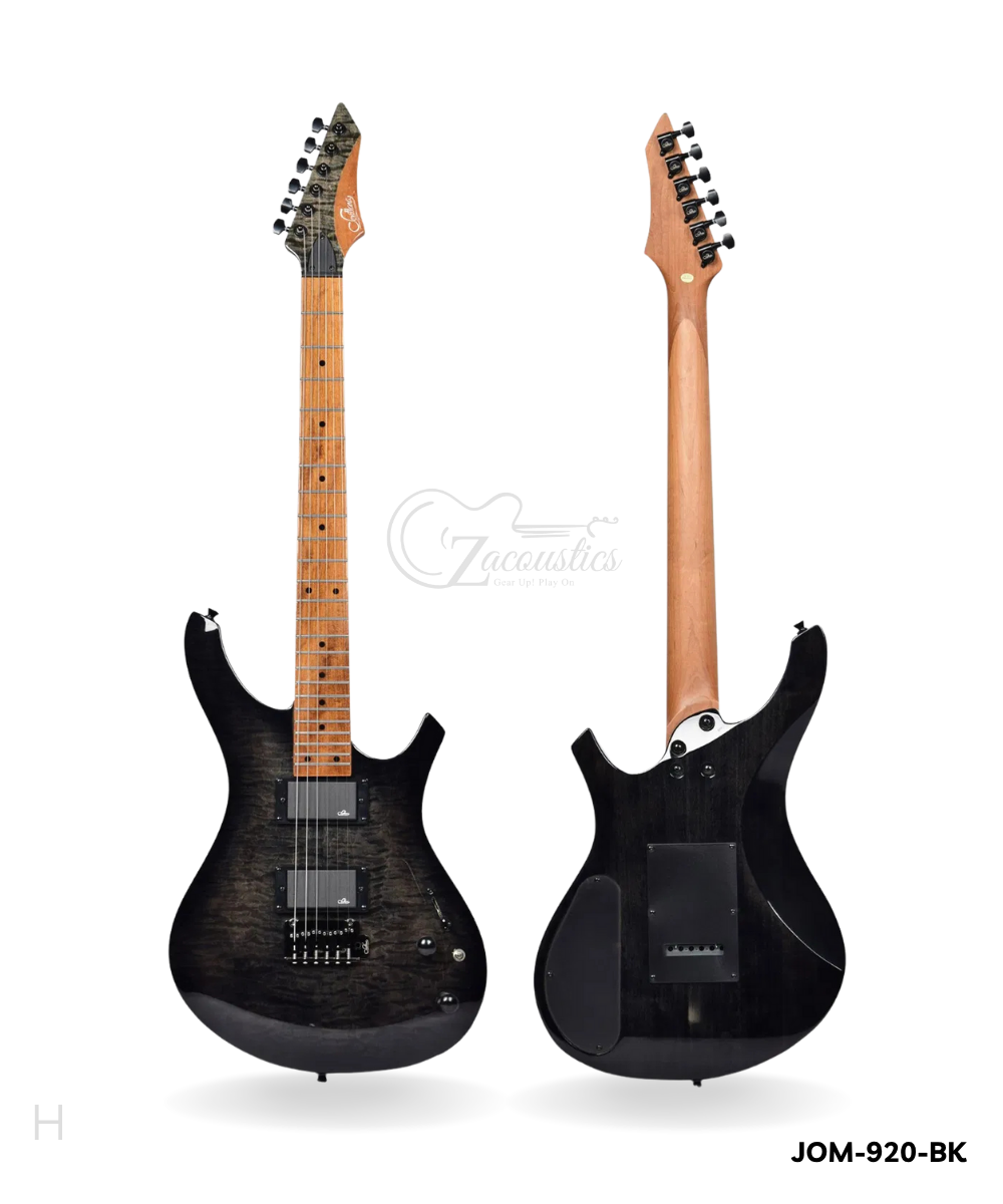 High Gain Sevilanna Black Electric Guitar & Amp FullSet - Image 3