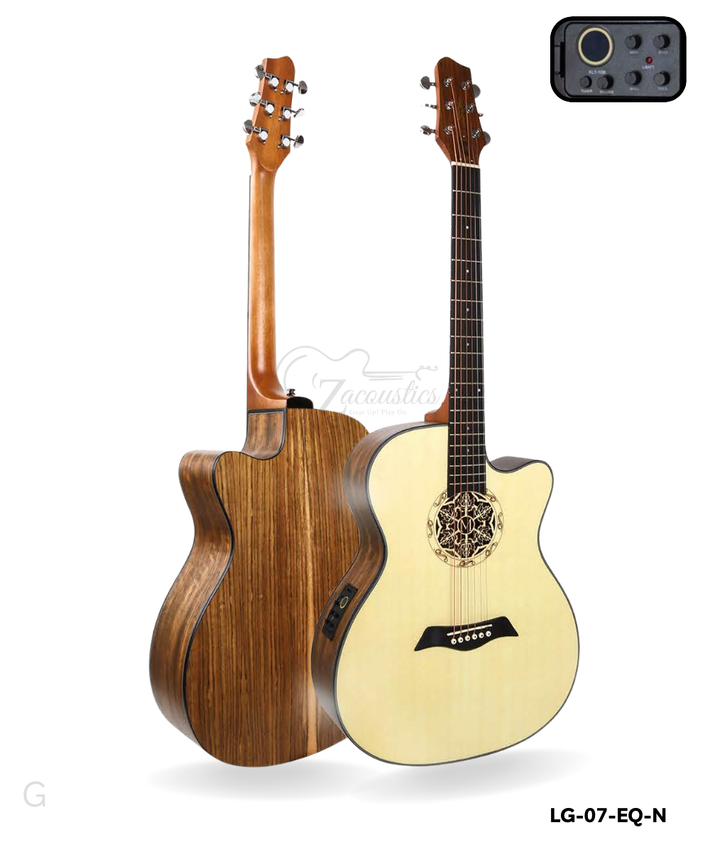 LG-07 EQ Acoustic Electric Guitar FullSet - Image 2