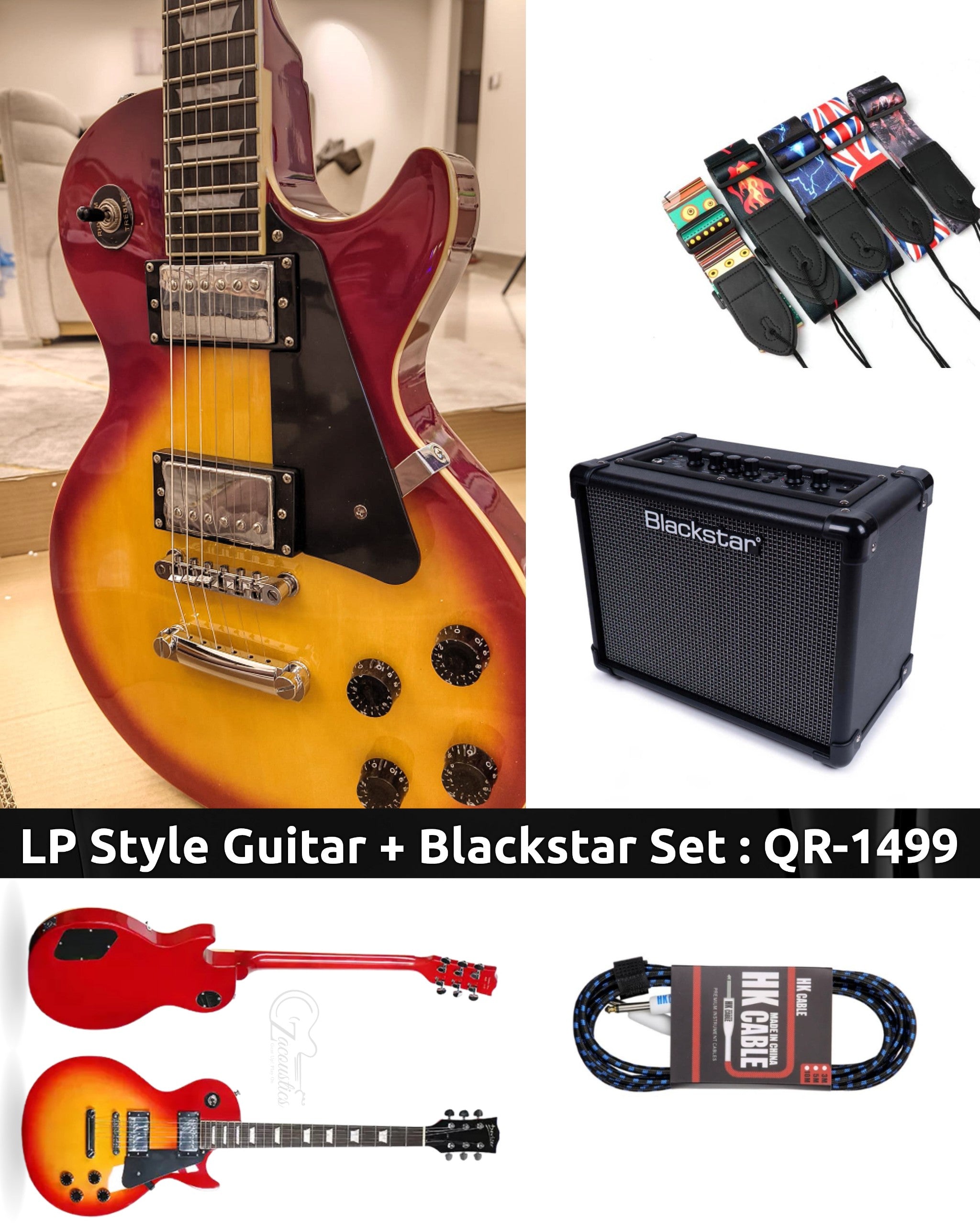 LP-Style Guitar & Blackstar Amp FullSet